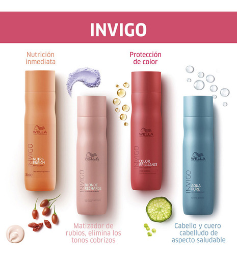 Shampoo Para Cabello Teñido Wella Invigo Brilliance 250 Ml