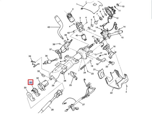 Sensor Posicion Columna Direccion Silverado 1500 4.3 V6 2011