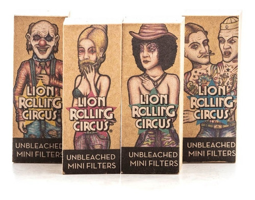 Filtros Tips Mini Unbleached Lion Rolling Circus
