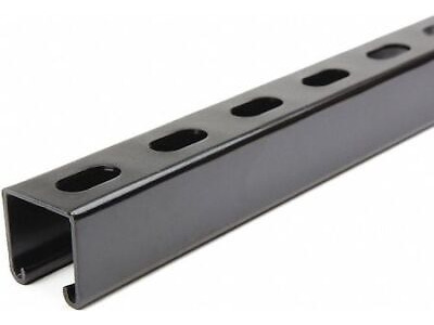 Zoro Select Fs-200ss Fbk 48.00 Strut Channel,4 Ft. L,blk Aad
