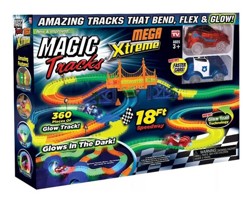Magic Tracks Mega Xtreme 2 Carros + Pista 5.5 M Version 2018