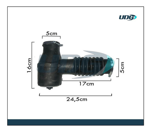 Imagen 2 de 4 de Sifon Simple Para Bajo Mesada Cocina Goma