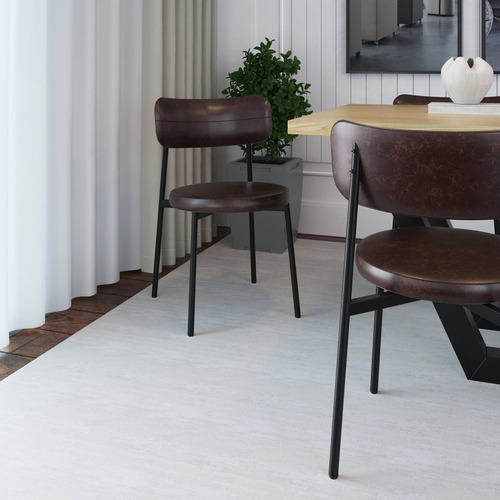 Cadeira Kyta Fixa Com 4 Pés 50 X 44,7 X 83,8 Cm Com 1 Ic