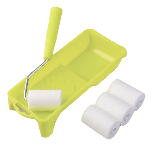 Kit De Rodillo De Pintura Compacto Para Cambios De 6 Juegos