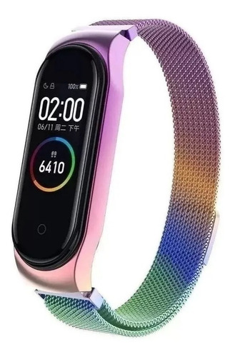 Pulseira Xiaomi Mi Band 4 Milanese Aço Inox Metal Magnetica
