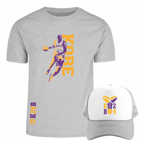 Kit Playera + Gorra Modelo Basketball Kobe Bryant 24