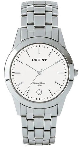Relógio Orient Feminino Prata Mbss1004a B1sx Cor do fundo Branco