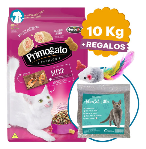 Alimento Gato Adulto Primogato 10 Kg + Regalo + Envío Gratis