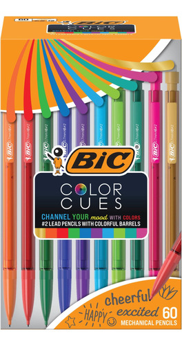 Juego Lápices Mecánicos Bic Color Cues (mpua60-ast), Paquete