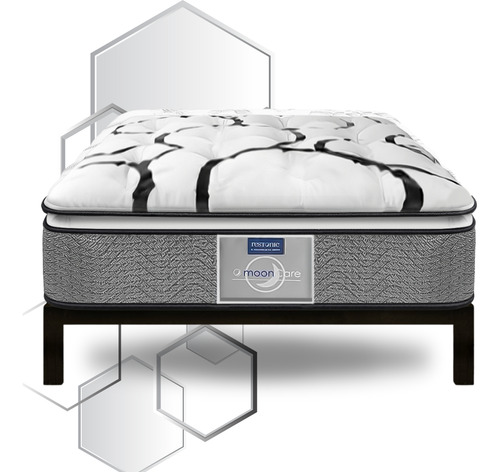 Colchon King Size Restonic Mega Confort + Box Fresh Dreams Gris