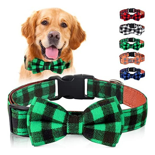 St. Patricks - Collar Para Perro Con Pajarita A Cuadros, Col