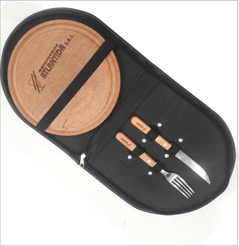 Set De Asado Ecocuer Personalizado + Reforzado + Tramontina