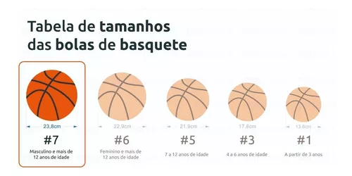 Bola de Basquete Tamanho Peso Oficial n°7 1Fit