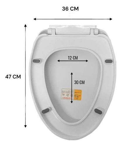 Tapa Asiento Para Baño Wc Y00397 Cierre Lento