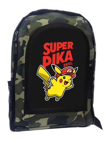 Mochila Camuflada Pikachu A181