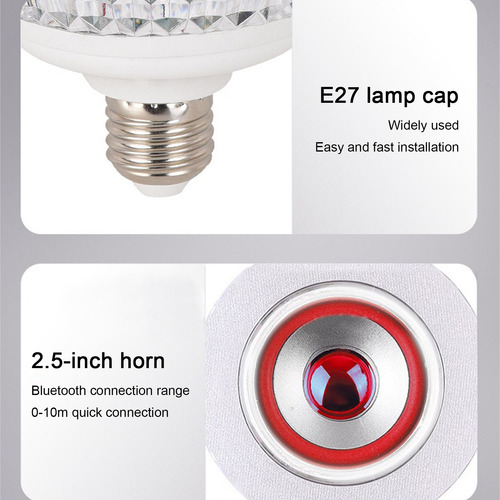 Bombilla Led P Night Light Con Altavoz Bluetooth Integrado,