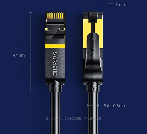 Imagen 6 de 10 de Cable De Red, Lan,ethernet,internet Sstp Cat 7 , 20 Metros