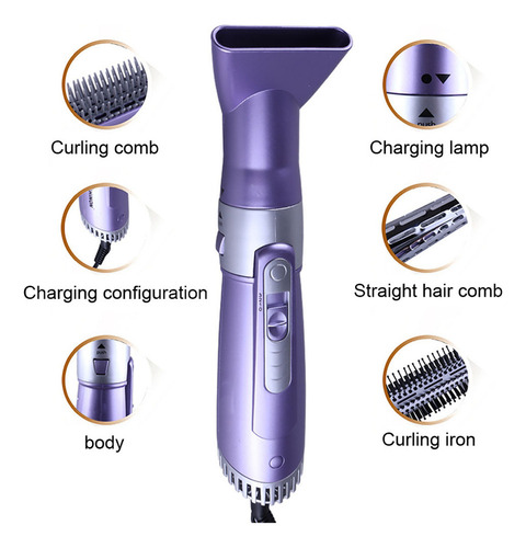 (pl) Em 1 Secador De Cabelo Multifuncional Curler Straighten