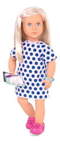 Muñeca Martha + 2 Conjuntos Con Accesorios 46cm Alto +17 Acc