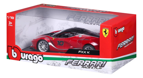 Kit De Modelo Bburago Ferrari Fxx-k Escala 118 Rojo Color