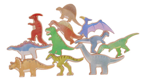 Montessori Bloques De Madera Juguetes De Dinosaurios