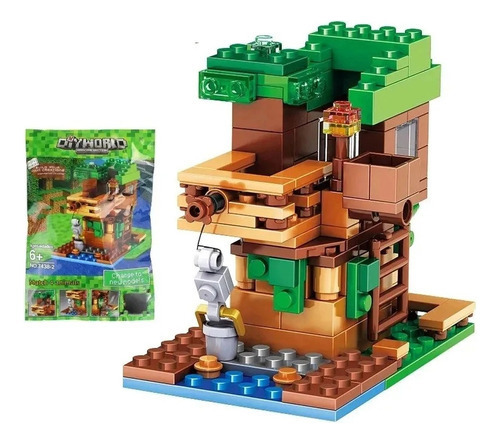 Bloco Montar Casa Arvore Minecraft My World