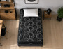 Sommier Viggo Esmeralda 90x190 Cm 130 Kg Alta Densidad Negro