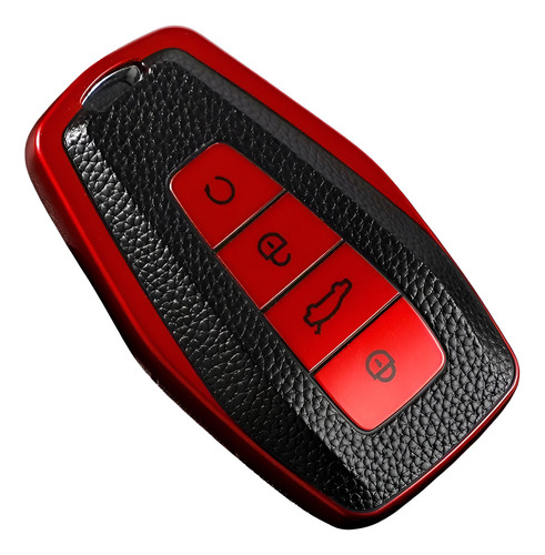 Funda Para Llave Geely Coolray 4 Botones Bicolor