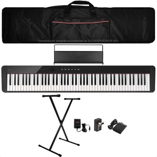 Piano Digital Casio Privia Px-s1100 Atril Pedal + Pie Funda