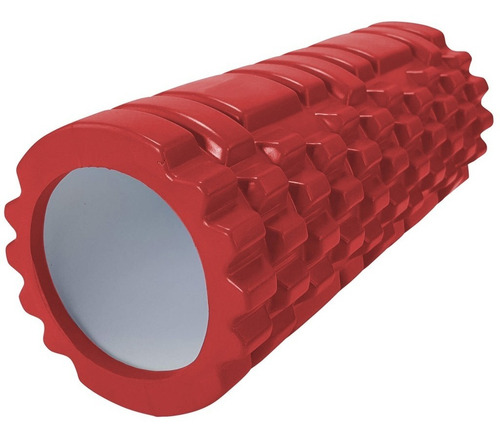 Rolo Rodillo Yoga Pilates 34 Cm Masajes Texturado Color Rojo