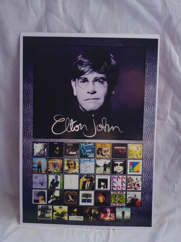 Poster Elton John Goodbye Yellow Brick Road Blue One Madman