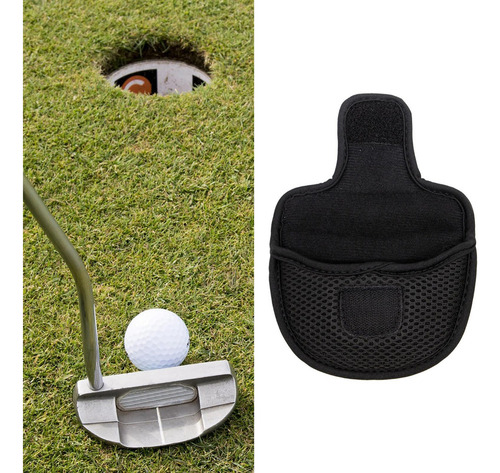 Z Golf Putter Mallet Head Cover Headcover Putter Negro