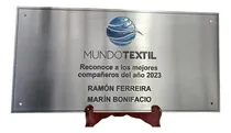Comprar Cartel Placa Acero Inoxidable Industrias Empresa Profesional