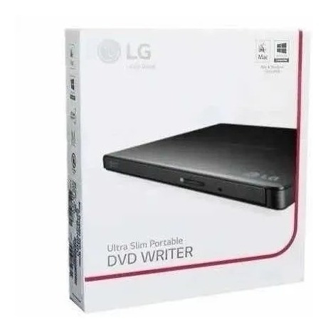 Imagem 1 de 1 de Leitor E Gravador De Cd E Dvd Externo LG
