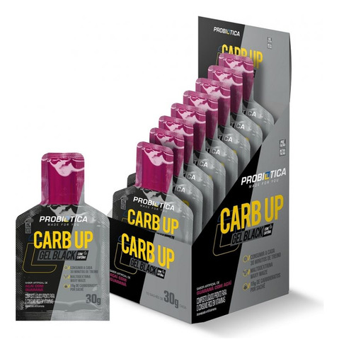 Carb Up Black Gel (300g) Caixa 10 Unidades - Probiótica