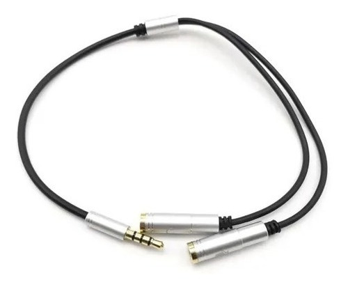 Cable Divisor De Audio Y Micrófono 3.5 Mm 4