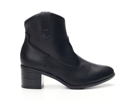 Bota Texana Negra Mujer Beira Rio