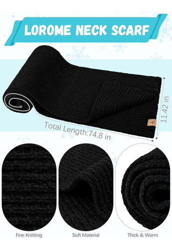 Conjunto De Guantes De Invierno Cálidos Con Bufanda Y Guante