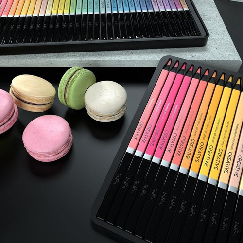 36 Colores Profesionales Indra Creative 36 Lápices Pastel