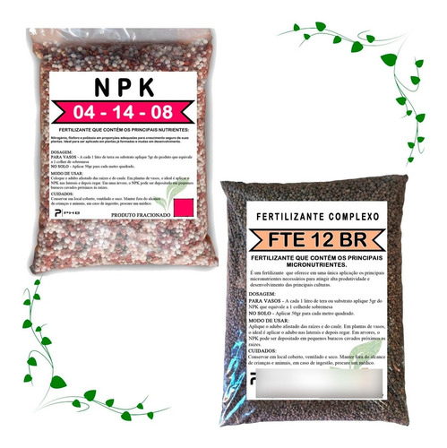 1kg - Fertilizante Fte 12 Br Liberação Lenta E Npk 04.14.08