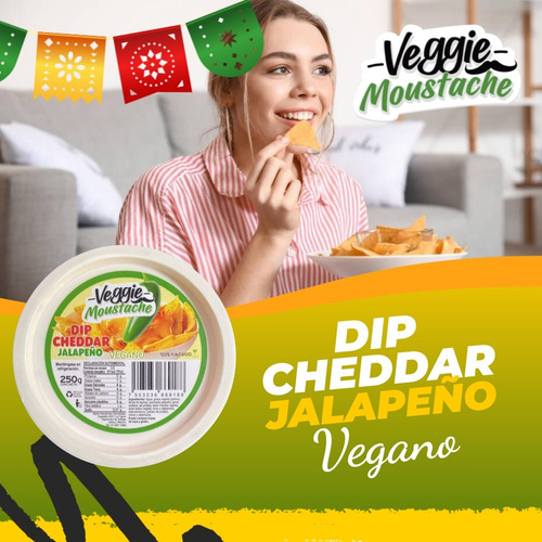 Dip Cheddar Jalapeño Vegano