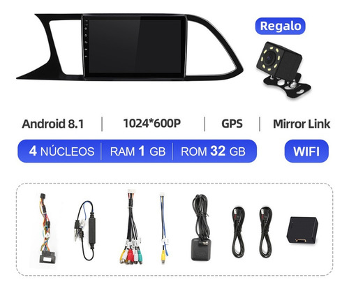 Estéreo Android For Seat Leon 3 Mk3 2012-2020 Cámara Gps Bt