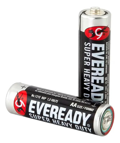 Combo 12 Paquetes De Pilas Carbon Eveready Aa X4 T4915