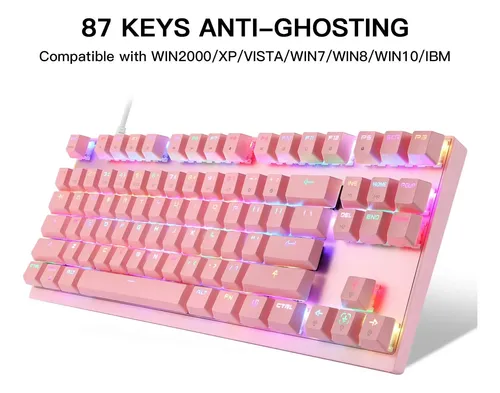 Teclado Mecânico De Jogos Profissionais Do Motospeed Rgb Led