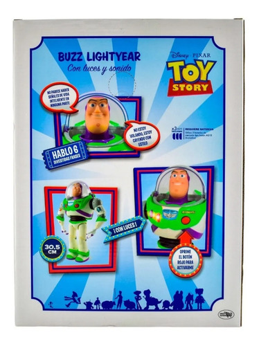 Buzz Lightyear Toy Story Luz Y Sonido Brilla En La Oscuridad