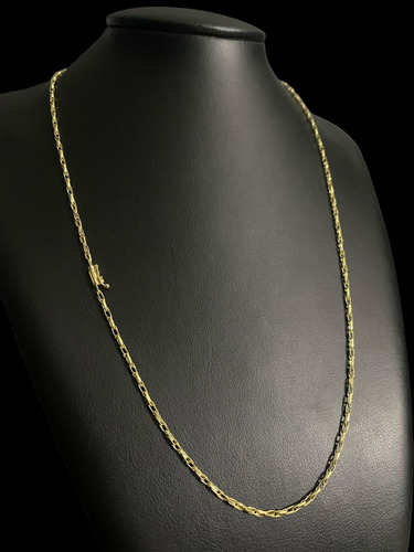 Cordão De Ouro Maciço Corda Dupla Alongada 5.5 Gramas