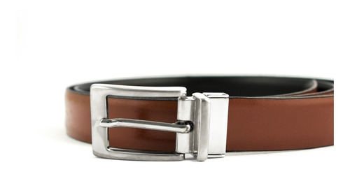 Cinturon Cuero Piel Genuina Leather Belt Hebilla Reversible