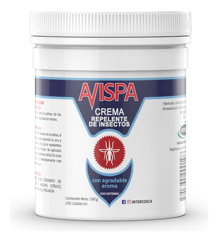 Repelente De Insectos Avispa Crema 100 Gr