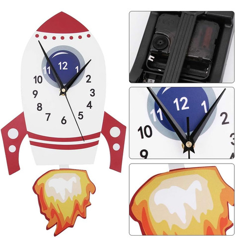 Reloj De Pared Muda De Dibujos Animados De Restokki, Reloj D