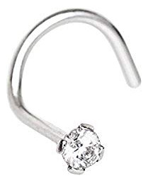Aros - Covet Jewelry 316l Stainless Steel Prong Set Cz Screw